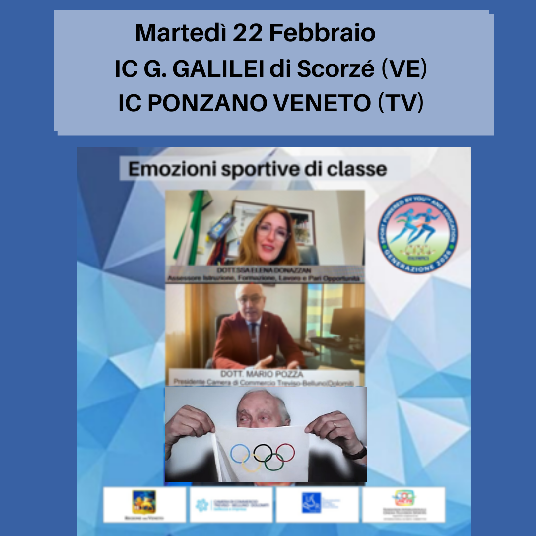 Sporting Class Emotions | Generation 2026 meets the first classes of the secondary schools IC G.GALILEI, IC PONZANO VENETO and the primary school C. GALVAN – MERLENGO