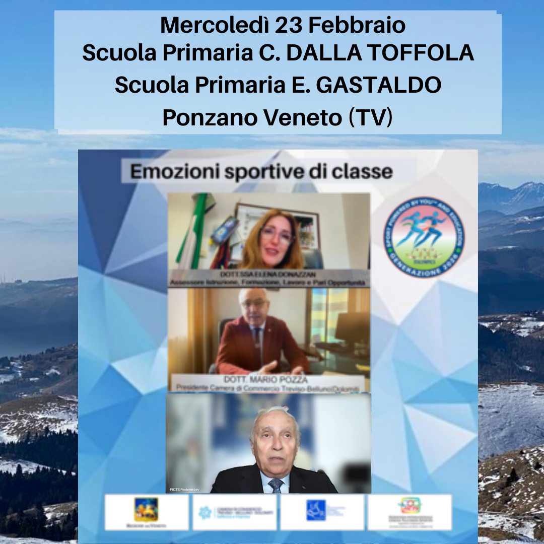 Sporting Emotions in Class | Generation 2026 meets primary schools C. Dalla Toffola and E. Gastaldo of IC PONZANO VENETO