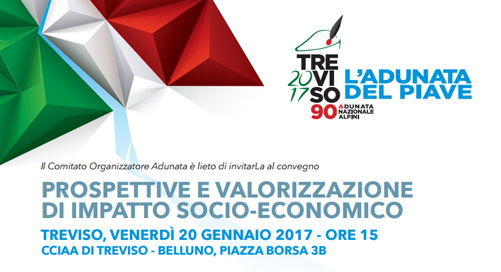 Prospettive e valorizzazione di impatto socio-economico dell’adunata degli Alpini. Treviso, Venerdì 20 gennaio. Testimonianze di  Dersut caffè e Heineken Italia.