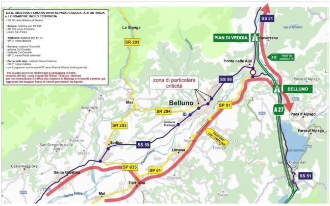 Piano di gestione del traffico: chiusura del Ponte di Santa Caterina.