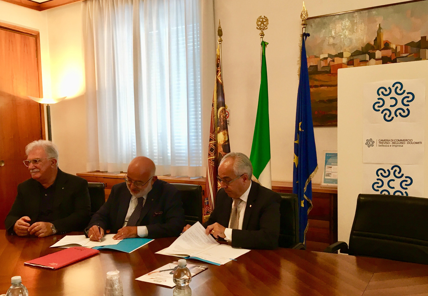 Firma dell’accordo tra la Camera di Commercio e Universitas Mercatorum per l’università digitale