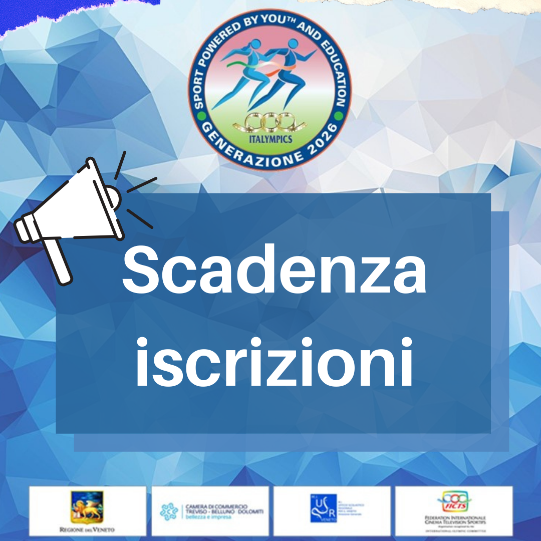Generation 2026 – ITALYMPICS | Registration deadline 10 January
