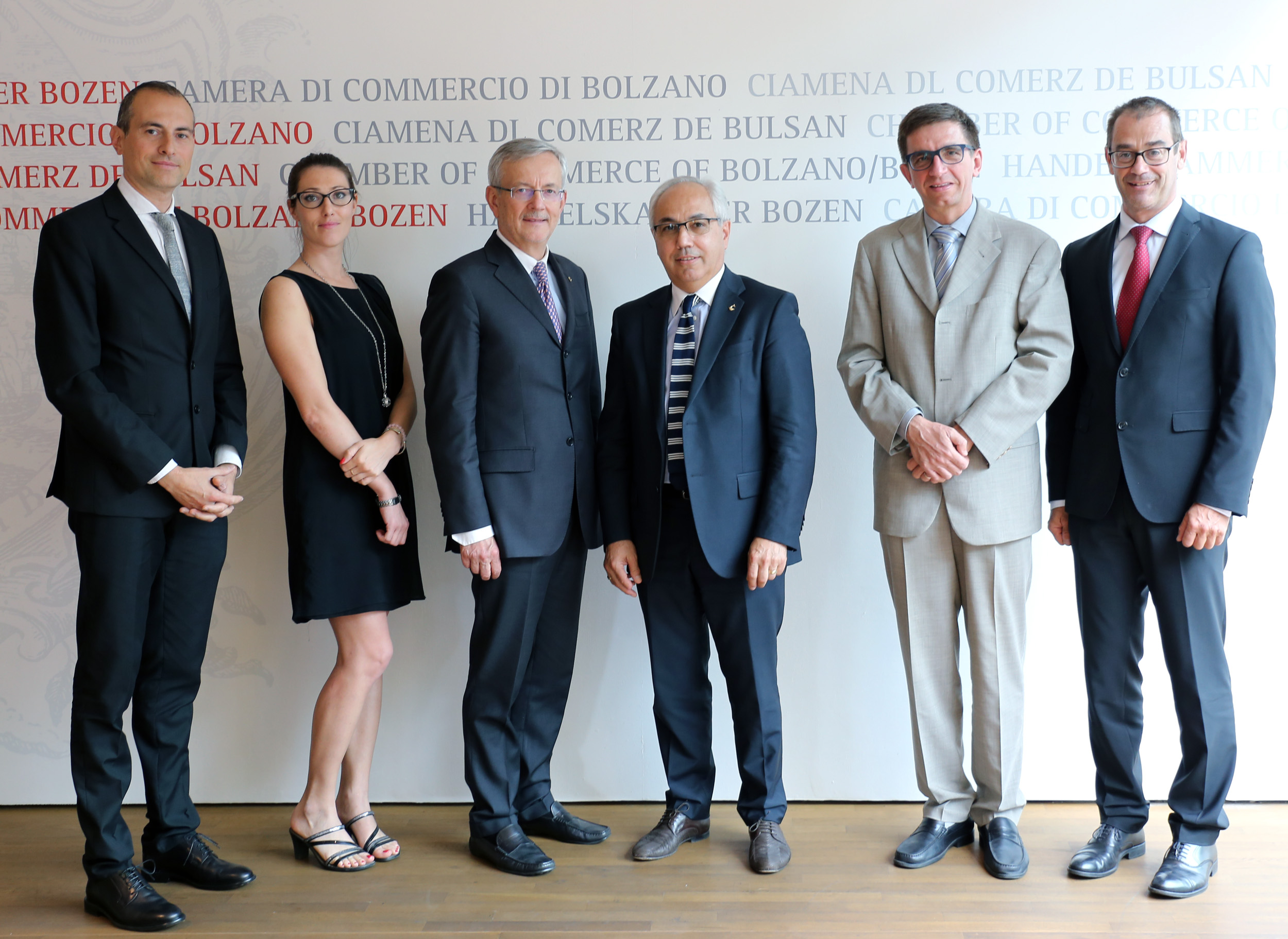 Il Presidente di Unioncamere del Veneto Mario Pozza incontra il Presidente Ebner e il Segretario Generale Aberer della Camera di Commercio di Bolzano