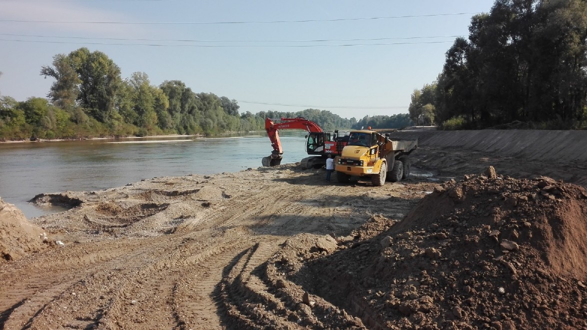 Verso la conclusione la seconda fase dei lavori per migliorare il deflusso del Piave nei territori di Ponte di Piave e San Biagio di Callalta.