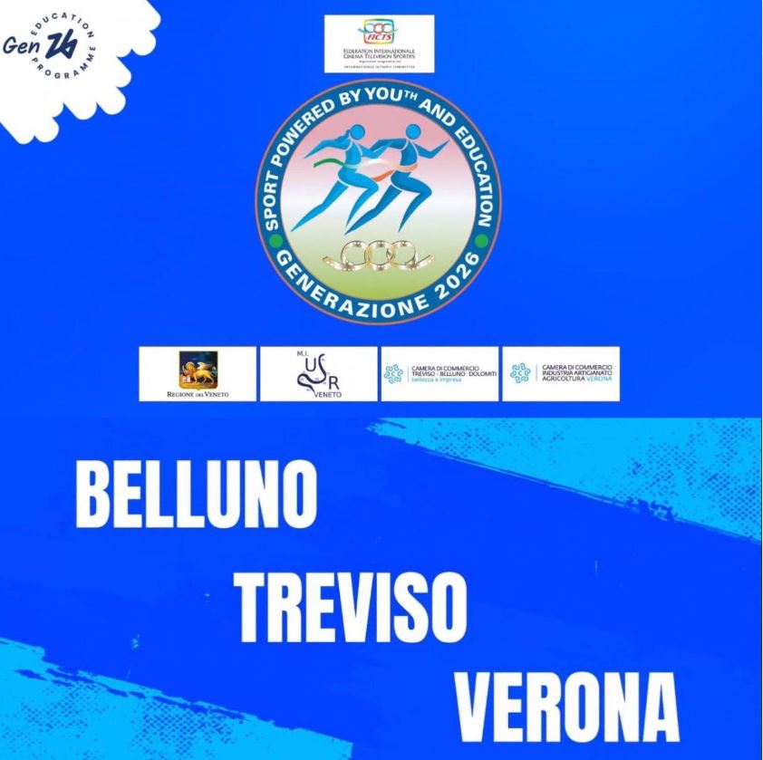 There are 150 GenerAZIONE2026 boys from the Veneto delegation of Belluno, Treviso and Verona who will participate in Milan at the Milan Cortina 2026 – Education, Culture and Sport for Youth trophy Final. Keep going guys!!!