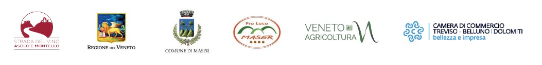 Concorso per la Valorizzazione delle Produzioni Olivicole dei Comuni della Strada del Vino Asolo eMontello Disposizione loghi Camera di Commercio Treviso Belluno Dolomiti, Strada del vino Asolo e Montello, Regione del Veneto, Comune di Maser, Pro loco Maser, Veneto Agricoltura
