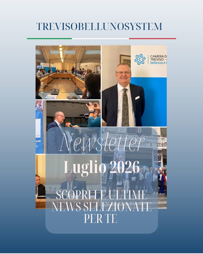 ICONA NEWSLTTER ITALIANO CON SFONDO BLLU SFUMATO FOTO RIEPILOGATIVA SOPRA RETTANGOLO CON SCRITTA NEWSLETTER MESE E ANNO E SCOPRI LE NEWS SELEZIONATE PER TE