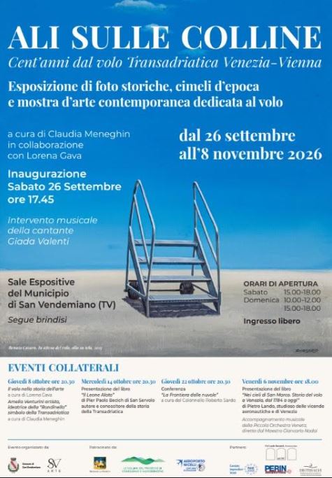Ali-sulle-Colline locandina con foto con cielo e scaletta su base grigia sotto le scritte del programma
